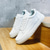 cheap Casual-Men&#039;s White Casual Sneakers with Lace-up Closure and Comfortable Sole – Stylish Everyday Shoes for Walking and Leisure
