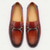 abordables Mocasines de cuero de primera calidad-Mocasines de cuero premium para hombre: zapatos de vestir cómodos y sin cordones para el trabajo, reuniones sociales y entornos informales de negocios.
