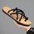 abordables Sandalias de Vacaciones-Sandalias con tiras en blanco y negro para hombre, ligeras y elegantes con ajuste flexible, perfectas para uso diario, aventuras casuales al aire libre y uso en vacaciones.