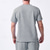 cheap Men&#039;s Tee Sets-Men&#039;s T-shirt Suits 2 Pieces Outfits Tee &amp; Shorts Short Sleeve Crew Neck Summer Plain Fashion Casual 2 Piece Jacquard Vacation Daily Wear Going out Black White Khaki Top Tee for Men