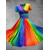 cheap Apparel-Rainbow Pride Dress Wrap Dresses Classic &amp; Timeless Women&#039;s Adults&#039; Pride Parade Pride Month Festival Halloween Carnival Easy Carnival Costume