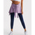 voordelige Yoga shorts &amp; fietsers-Dames Yogarok Asymetrische zoom Fitness Broeken Effen Kleur Zwart Blauw Licht Paars Sport Sportkleding Micro-elastisch