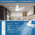 cheap Light Bulbs-1 Pc 42cm/16.5 Inch Socket Fan Light with Remote, Small Ceiling Fans with Lights, LED Light Bulb Fan, Easy Install Screw-in E26/E27 Base for Bedroom Kitchen Garage Living Room