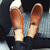 abordables Chaussures Décontractées Slip-On-Mocassins marron décontractés pour hommes avec tige en similicuir souple, détails cousus à la main et semelle en caoutchouc durable - parfaits pour un usage quotidien et les activités de plein air