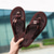 baratos Sandálias de Férias-chinelos masculinos estilo corda marrom com sola acolchoada – sandálias de verão de inspiração boho para caminhadas costeiras, praias e uso diário casual