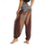 cheap Bottoms-Retro Vintage Boho 1970s Harem pants Yoga Pants Hippie Smocked Waist Peacock Feathers Women&#039;s Halloween Carnival Beach Vacation Wear Retro Theme Party Festival Adults&#039; Pants