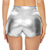 cheap Bottoms-Retro Vintage 1980s Rave Shorts Disco Shiny Latex Patent Metallic Women&#039;s Halloween Carnival Music Festival Pride Parade Pride Month Adults&#039; Shorts Summer