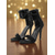 cheap Nightlife Party-Women&#039;s Black Lace-Up Ankle Strap High Heel Sandals - Sexy Open-Toe Stilettos for Nightlife Parties and Clubwear