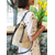 abordables Sacs à bandoulière-Sac seau tissé à cordon coulissant pour femme - élégant sac fourre-tout d'été avec sangles en cuir, parfait pour la plage, les voyages et les sorties décontractées