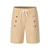 cheap Holiday-Men&#039;s Shorts Linen Shorts Summer Shorts Beach Shorts Pocket Drawstring Elastic Waist Plain Comfort Breathable Short Vacation Holiday Beach Hawaiian Boho Black White