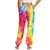 cheap Bottoms-Retro Vintage Boho 1970s Harem pants Yoga Pants Hippie Tie Dye Smocked Waist Rainbow Women&#039;s Halloween Carnival Pride Parade Pride Month Festival Adults&#039; Pants