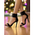 cheap Nightlife Party-Women&#039;s Black Lace-Up Ankle Strap High Heel Sandals - Sexy Open-Toe Stilettos for Nightlife Parties and Clubwear