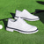 economico Scarpe da Golf da Uomo-scarpe da golf classiche da uomo in bianco e nero con tomaia in similpelle - design versatile per il golf e l'abbigliamento casual