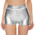 cheap Bottoms-Retro Vintage 1980s Rave Shorts Disco Shiny Latex Patent Metallic Women&#039;s Halloween Carnival Music Festival Pride Parade Pride Month Adults&#039; Shorts Summer