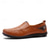 abordables Chaussures Décontractées Slip-On-Mocassins marron décontractés pour hommes avec tige en similicuir souple, détails cousus à la main et semelle en caoutchouc durable - parfaits pour un usage quotidien et les activités de plein air