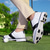 economico Scarpe da Golf da Uomo-scarpe da golf classiche da uomo in bianco e nero con tomaia in similpelle - design versatile per il golf e l'abbigliamento casual