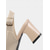 baratos sapatos slingback-Sapatos femininos verdes tipo slingback com detalhe de laço – saltos baixos e respiráveis em malha flyknit para uso diário na primavera, no escritório e em looks casuais chiques