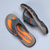 billige Ferietøfler-Herre utendørs flip-flop sandaler med T-stropp og polstret såle, slitesterkt mønster, sporty utseende for voksne, egnet for strandaktiviteter, fotturer, bruk ved bassengkanten, sommerferie