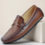 cheap Casual Loafers-Men's Brown Loafers &amp; Slip-Ons with Soft Footbed, Stylish Stitching and Comfortable Fit - Perfect for Business Casual, Everyday Wear and Weekend Outings