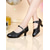 cheap Latin Shoes-Women&#039;s Black Polka Dot Dance Shoes with Low Heel and Ankle Strap - Professional Ballroom Practice Shoes for Latin and Swing Dancers