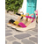 cheap Vacation Sandals-Women&#039;s Scalloped  Wedge Sandals with Ankle Buckle and Charm Detail, Lightweight Platform Sole, Soft Footbed, for Adult Summer Beach Vacations, Garden Parties, Daily Resort Strolls, and Casual Outings