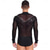cheap Tops &amp; Sets-Mens Sheer Mesh Bodysuit Tango Latin Dance Leotard Deep V-neck Figure Skating Dance Costume