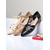 tanie Buty na płaskim obcasie damskie-damskie czarne, skórzane, płaskie buty z paskiem w kształcie litery T – inspirowane stylem vintage buty do dojazdów do pracy z wycięciami, idealne na codzienne wyjścia i do pracy