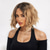 cheap Synthetic Trendy Wigs-Synthetic Wig Wavy Curly Weave Asymmetrical Neat Bang Machine Made Wig 12 inch A1 Synthetic Hair Women&#039;s Middle Part Classic Comfortable Blonde