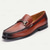 abordables Mocasines de cuero de primera calidad-Mocasines de cuero premium para hombre: zapatos de vestir cómodos y sin cordones para el trabajo, reuniones sociales y entornos informales de negocios.