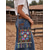 baratos Malas a tira-colo-Bolsa transversal feminina com franjas bordadas e coloridas no estilo boho – bolsa de ombro de lona étnica tribal com borlas e contas de madeira para festivais, viagens e passeios casuais