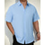 cheap Men's Casual Shirts-Men's Shirt Summer Shirt Casual Shirt Beach Shirt Button Up Shirt Dark Brown Black Green Dark Gray Light Blue Short Sleeve Plain Lapel Vacation Hawaiian Jacquard Clothing Apparel Polyester Fashion