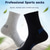 cheap Men&#039;s Socks-Men&#039;s 5 Pairs Multi Packs Socks Running Socks Casual Socks Black White Color Stripes Vacation Sports &amp; Outdoor Daily Basic Medium Spring Fall Fashion Casual