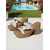 cheap Vacation Sandals-Women&#039;s Pearl Studded Chunky Heel Sandals with Wood-Texture Platform, Elegant Slip-On Style for Summer Parties, Casual Dates, and Resort Wear