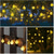 abordables Lampes d’extérieur solaires-1 Pc guirlandes lumineuses solaires extérieures lumières à bulles étanches 12M-100 perles LED jardin de cour pelouse terrasse balcon villa décoration de fête d'Halloween 8 fonctions