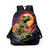 baratos Mochilas para Crianças e Adolescentes-Conjunto de mochila infantil de dinossauro com 3 peças, lancheira e estojo, estampa de T-Rex, mochila escolar leve para meninos, meninas e alunos do ensino fundamental