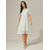 cheap Casual Floral Dresses-Women&#039;s Mini Dress Chiffon Dress Elegant Casual Loose Fit Floral Short Sleeve Crew Neck White Summer