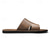 economico Infradito da Vacanza-sandali da uomo in similpelle marrone con punta aperta – comode scarpe estive slip-on per la spiaggia, la piscina o il relax casual