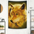 baratos Tapeçaria do Artista-&quot;Lobo Sol Dourado&quot; Vincent Hie Tapeçaria Suspensa Arte de Parede Tapeçaria Grande Decor Mural Fotografia Fundo Cobertor Cortina Decoração para Casa Quarto Sala de Estar