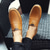 abordables Chaussures Décontractées Slip-On-Mocassins marron décontractés pour hommes avec tige en similicuir souple, détails cousus à la main et semelle en caoutchouc durable - parfaits pour un usage quotidien et les activités de plein air