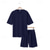 cheap Men&#039;s Tee Sets-Men&#039;s T-shirt Suits 2 Pieces Outfits Tee &amp; Shorts Short Sleeve Crew Neck Summer Plain Fashion Casual 2 Piece Vacation Daily Wear Going out Black White Navy Blue Top Tee for Men