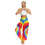 cheap Bottoms-Retro Vintage Boho 1970s Harem pants Yoga Pants Hippie Tie Dye Smocked Waist Rainbow Women&#039;s Halloween Carnival Pride Parade Pride Month Festival Adults&#039; Pants