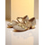 cheap Practice Dance Shoes-Girls&#039;s Glitter Gold Low Heel Dance Shoes with Bow and Cross Straps - Sparkly Performance Footwear for Youth Stage Shows, Ballroom Practice and Talent Competitions