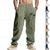 cheap Classic-Men&#039;s Linen Pants Trousers Summer Pants Beach Pants Pocket Drawstring Elastic Waist Coconut Tree Comfort Breathable Vacation Daily Holiday Hawaiian Boho Black White