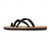 abordables Sandalias de Vacaciones-Sandalias con tiras en blanco y negro para hombre, ligeras y elegantes con ajuste flexible, perfectas para uso diario, aventuras casuales al aire libre y uso en vacaciones.