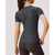 baratos Camisa Feminina-Mulheres Cor Sólida Tops de tênis Manga Curta Botões Pavio Humido Tênis Pickleball Decote V Blusas Preto Branco Azul Roupas de tênis
