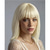 cheap Synthetic Trendy Wigs-Short Straight Bob Auburn Wigs with Fringe Shoulder Length Hair Colorful Wig for Women Girls Heat Resistant Synthetic Wig for Cosplay Halloween Party 14 Inch 35cm Ginger Brown