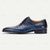 abordables Chaussures de Costume Classiques-Chaussures habillées à lacets en cuir de crocodile bleu marine haut de gamme pour hommes pour mariages exclusifs, galas et occasions formelles
