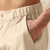 billige Ferie-Herre Shorts Lin Shorts Sommershorts Strandshorts Elastisk midje Rett ben عادي Pustende Knelengde Avslappet Daglig Ferie Ferie Mote Hvit Kakifarget Uelastisk