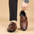 abordables Chaussures Décontractées Slip-On-Chaussures à enfiler pour hommes à motif crocodile marron avec sangle velcro - élégantes, confortables, idéales pour les tenues décontractées et les aventures en plein air