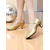 cheap Latin Shoes-Women&#039;s Black Polka Dot Dance Shoes with Low Heel and Ankle Strap - Professional Ballroom Practice Shoes for Latin and Swing Dancers